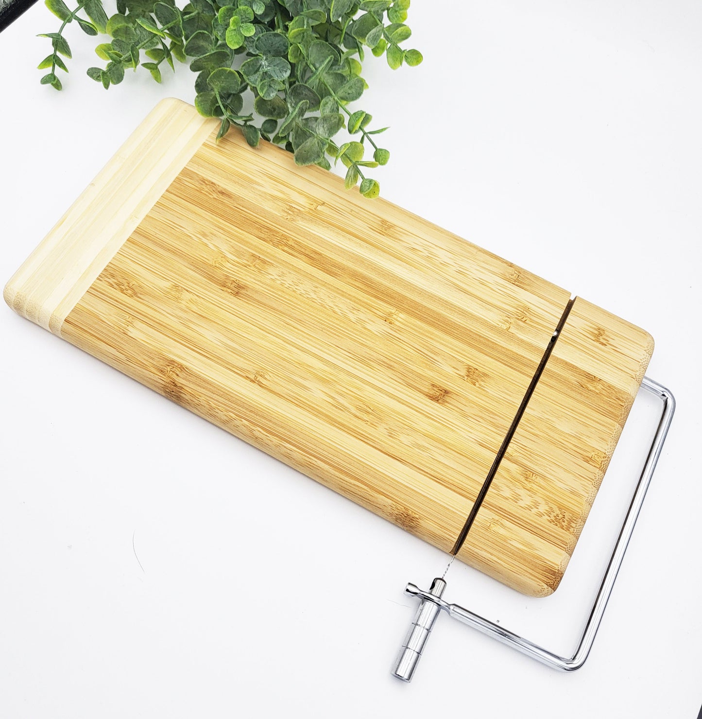 Personalized Cheese Cutting Board with Metal Cheese Cutter