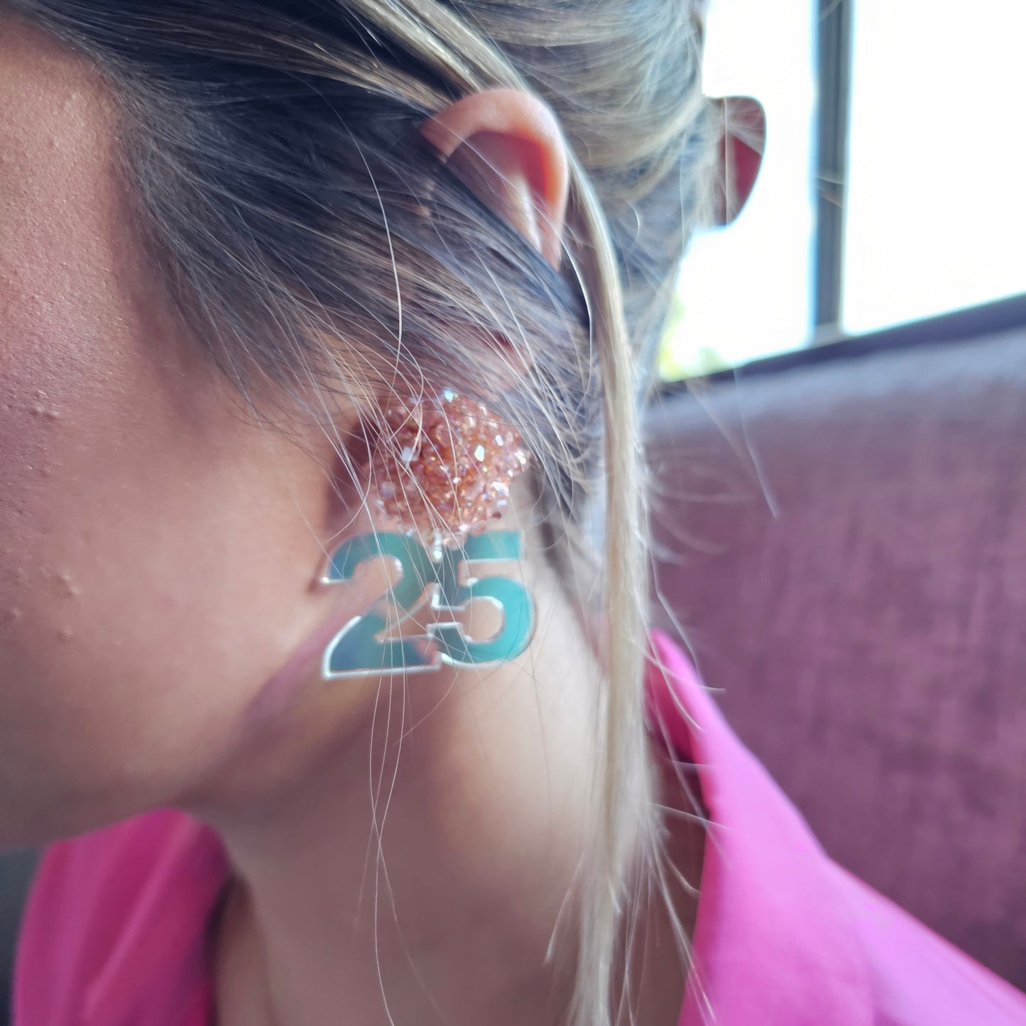 Landmark Birthday Unicorn Irridescent, Multi-Colored Acrylic Numbers
