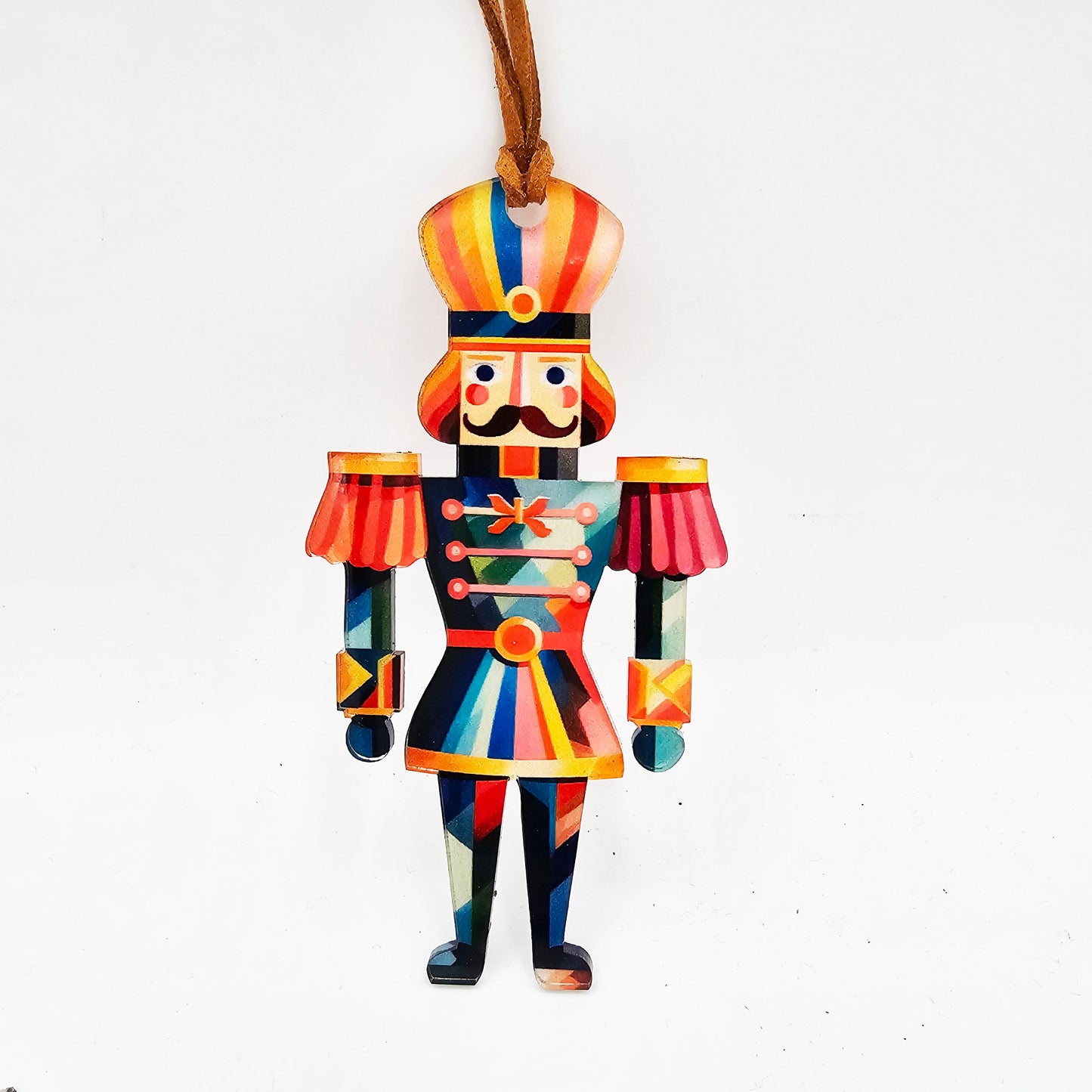 Nutcracker Abstract Holiday Tree Ornament