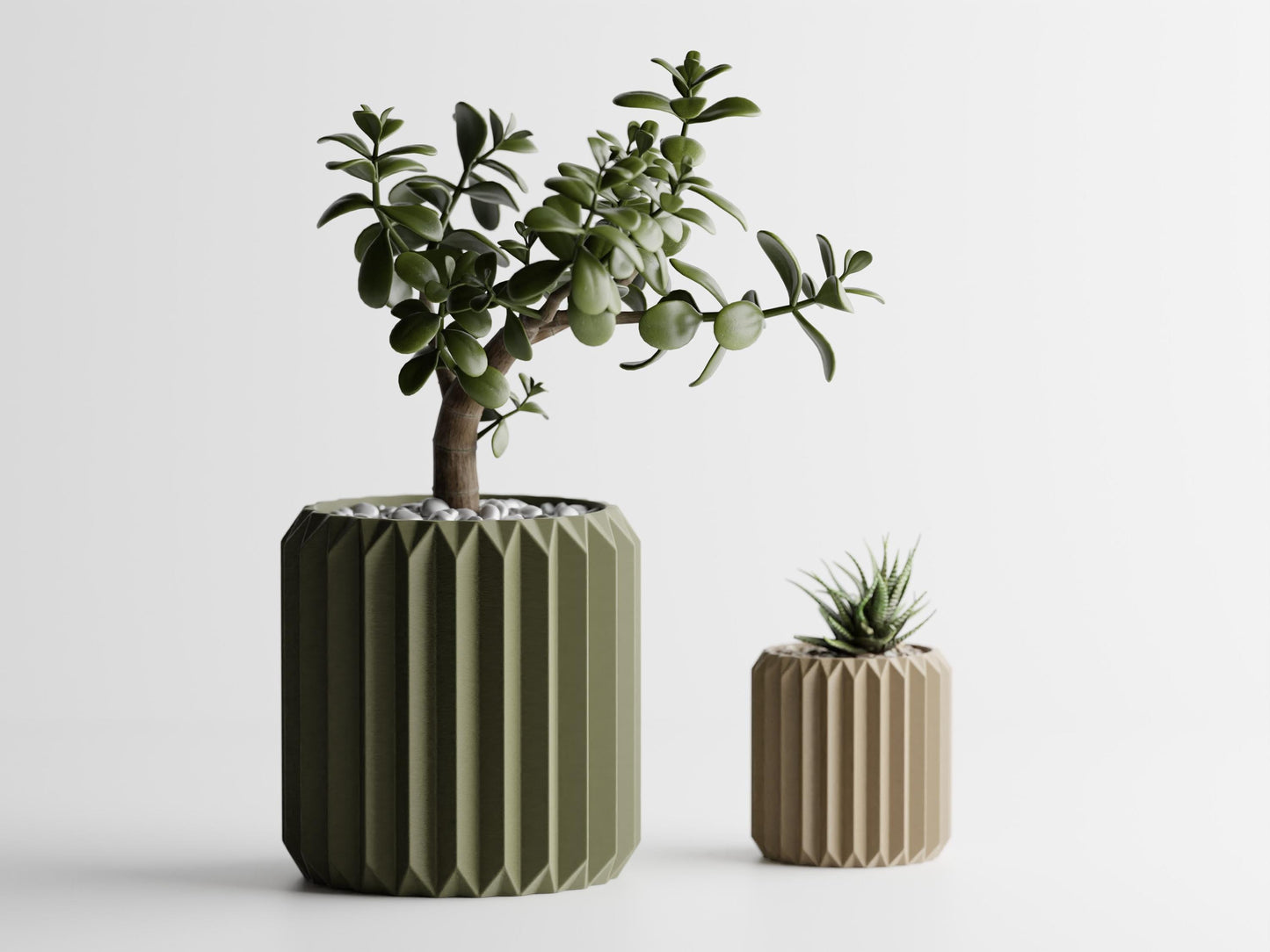 Triangle Ribbed Planter