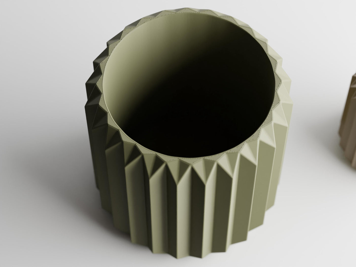 Triangle Ribbed Planter
