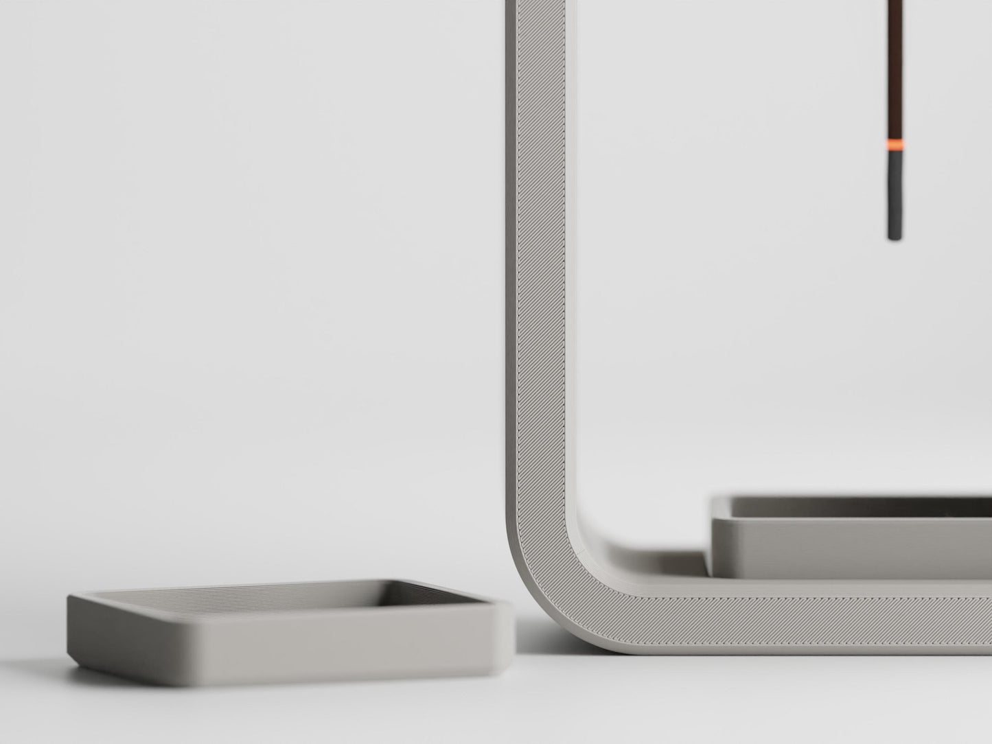 Upside-Down Incense Stick Holder with Catchall Tray