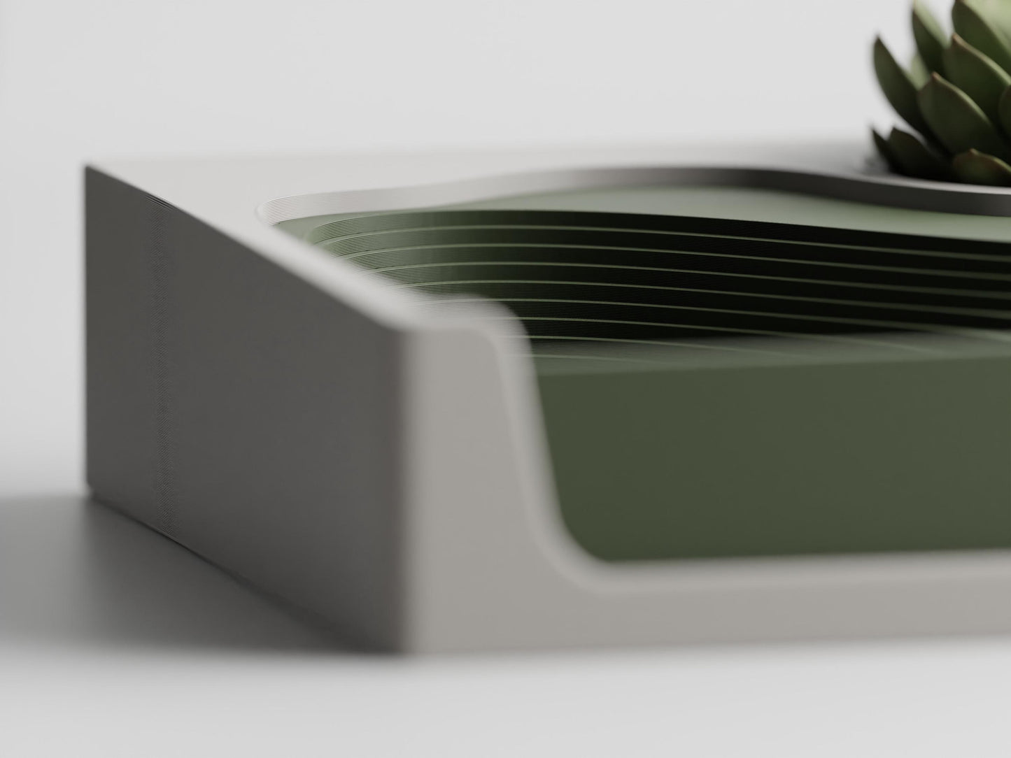 Customizable Stepped Desk Organizer and Planter