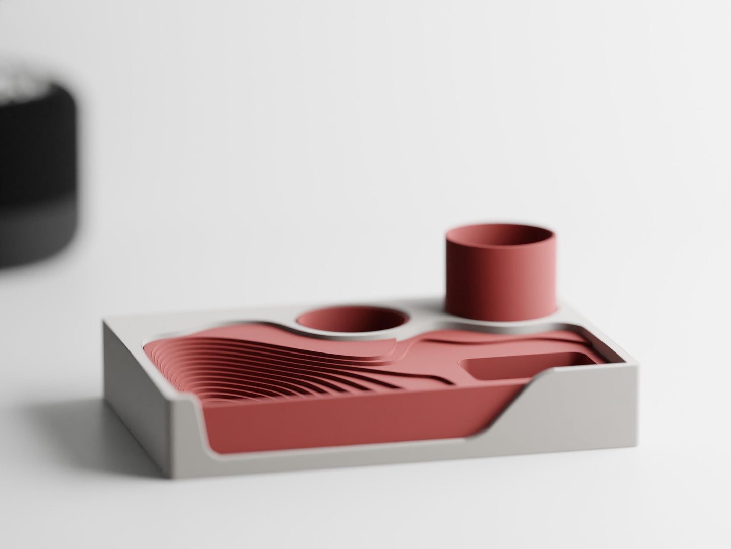 Customizable Stepped Desk Organizer and Planter
