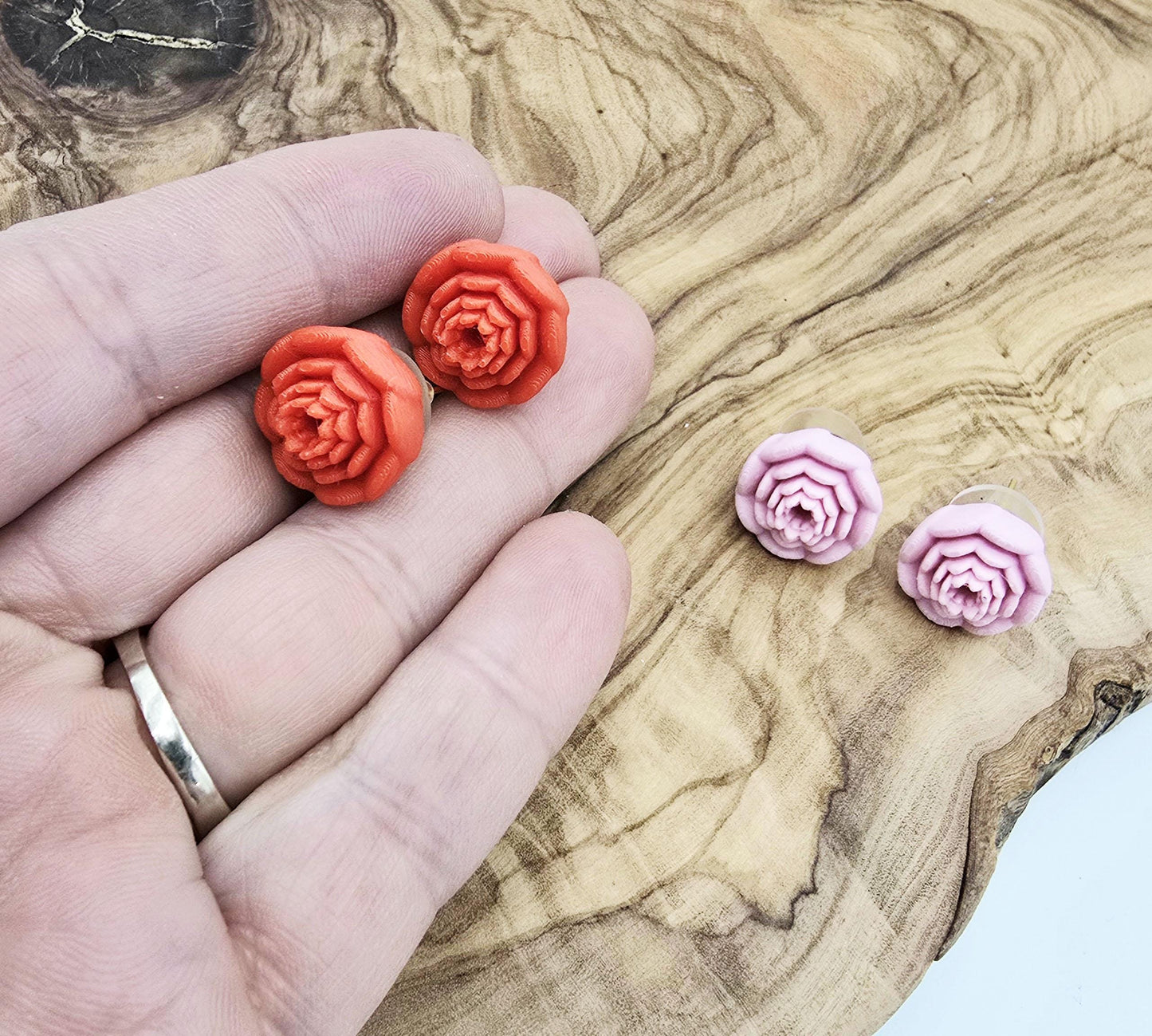 Rosebud Stud Earrings