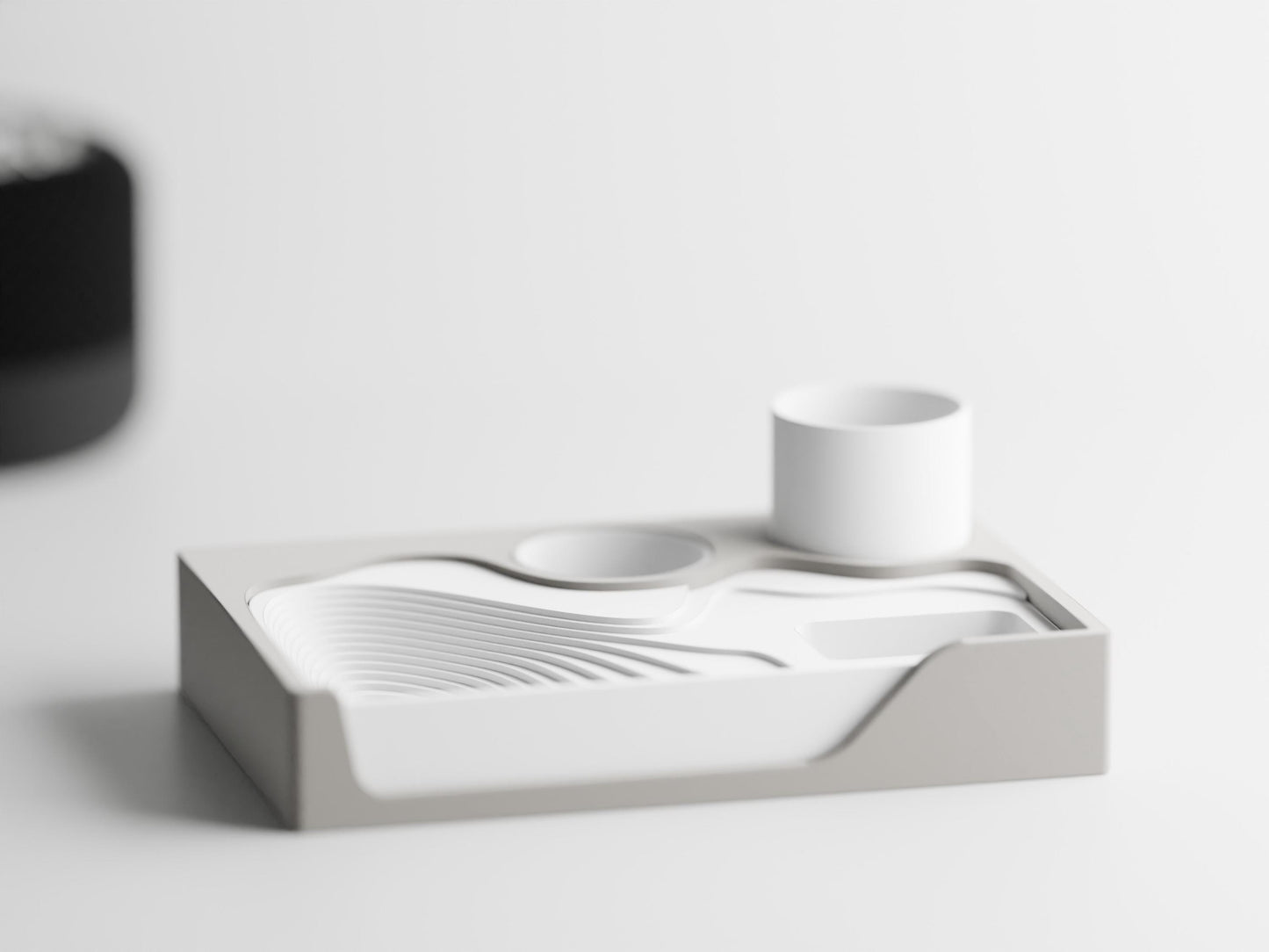 Customizable Stepped Desk Organizer and Planter