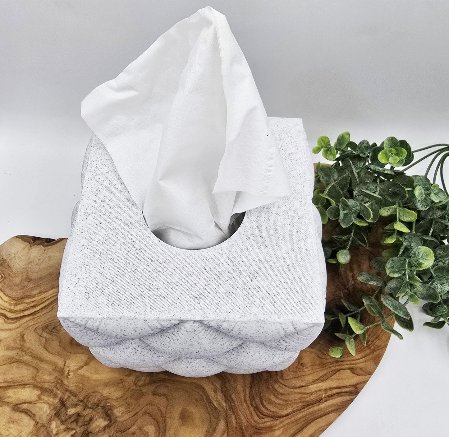 Square Quilted Tissue Box Cover, Facial Tissue Box Holder