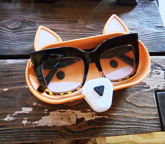 Orange Fox Glasses Holder, Fashion Sunglasses Tray, Kids Glasses Holder