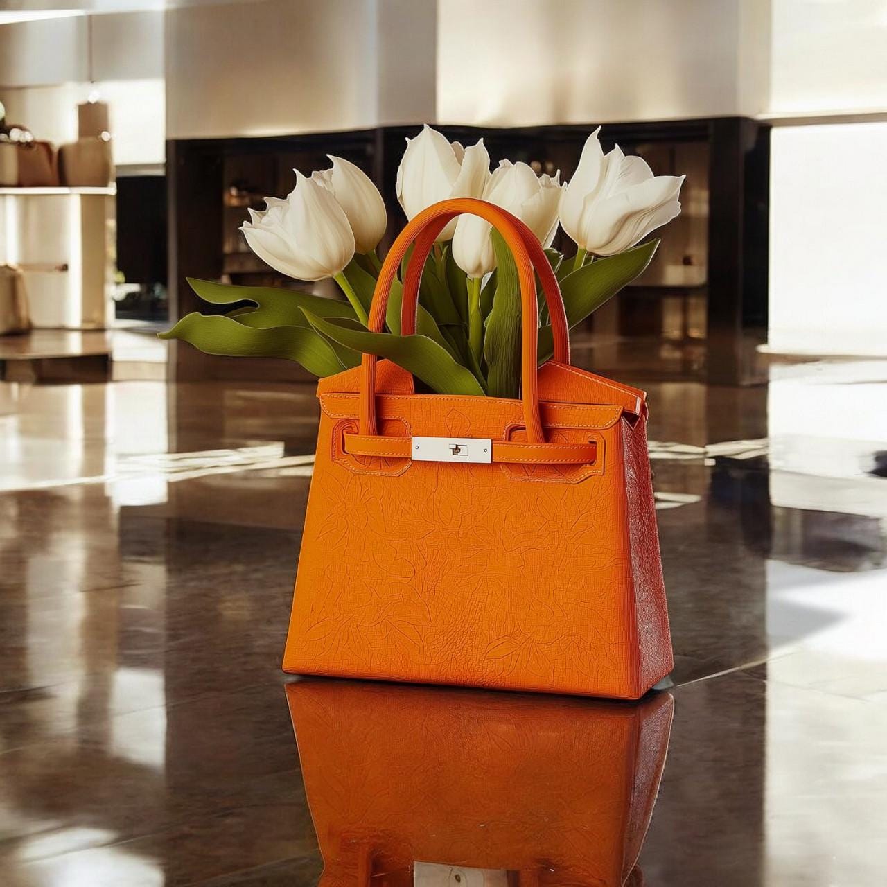 Luxury Handbag Vase, Large or Mini