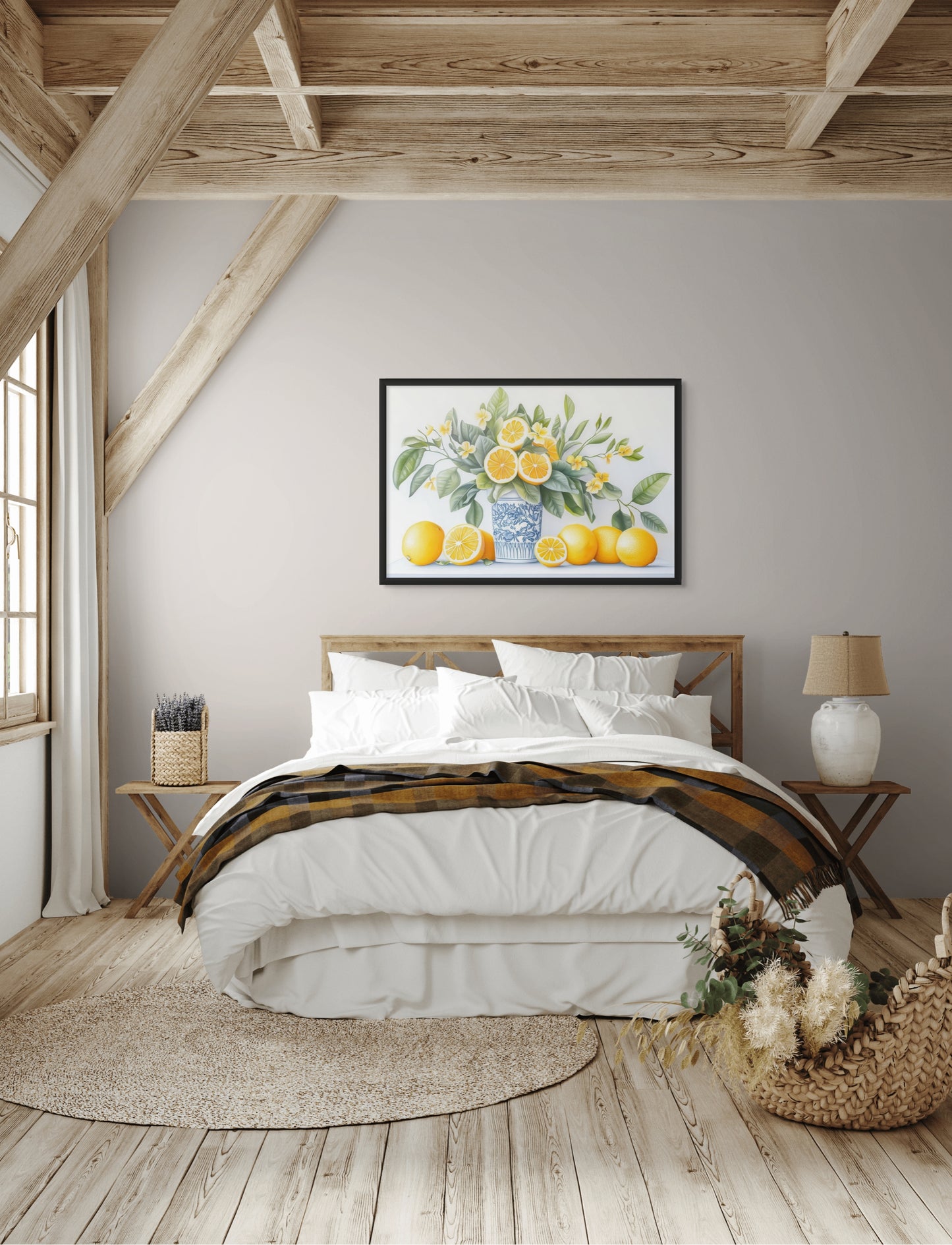 Chinoiserie Lemons Art Print