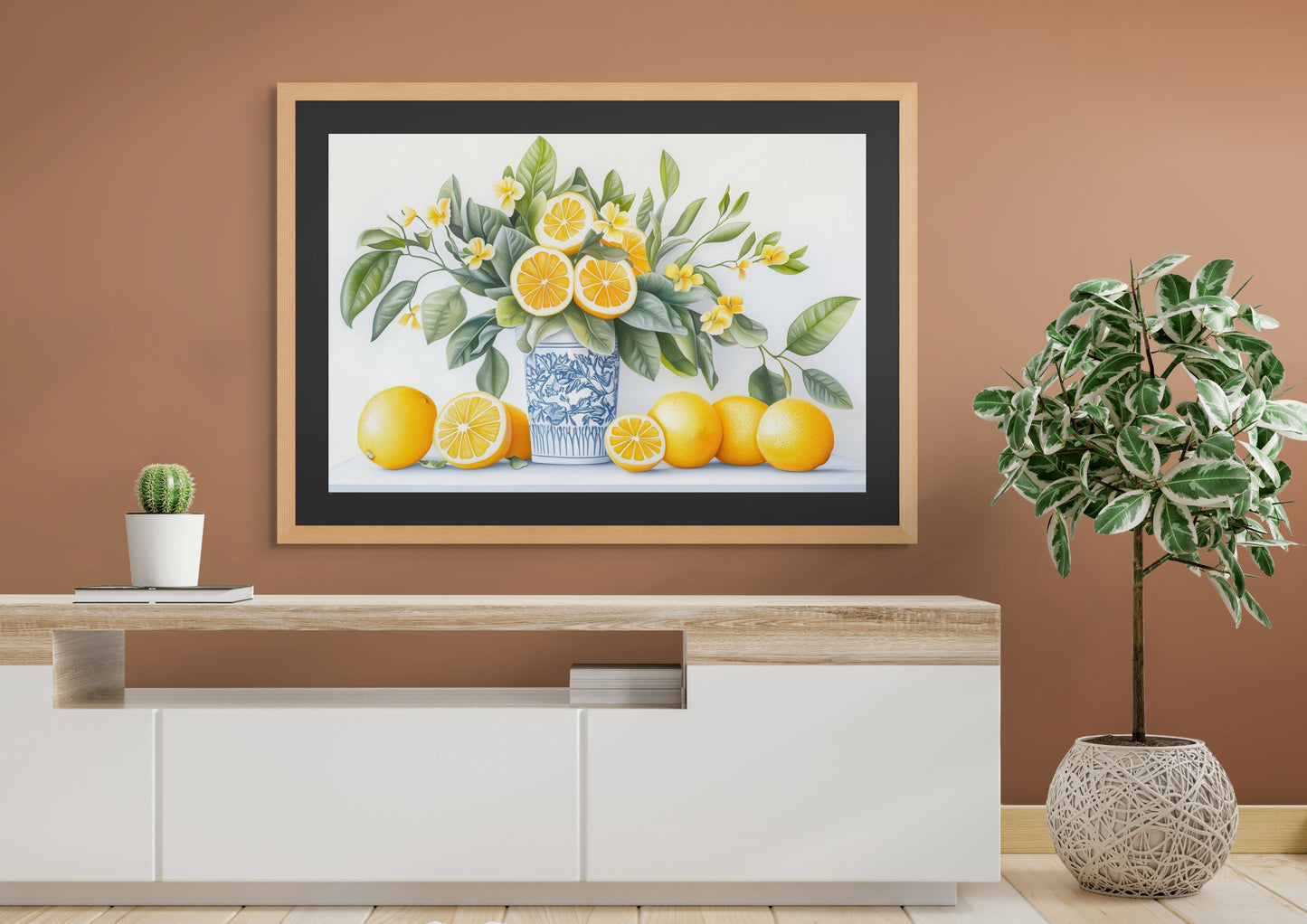 Chinoiserie Lemons Art Print