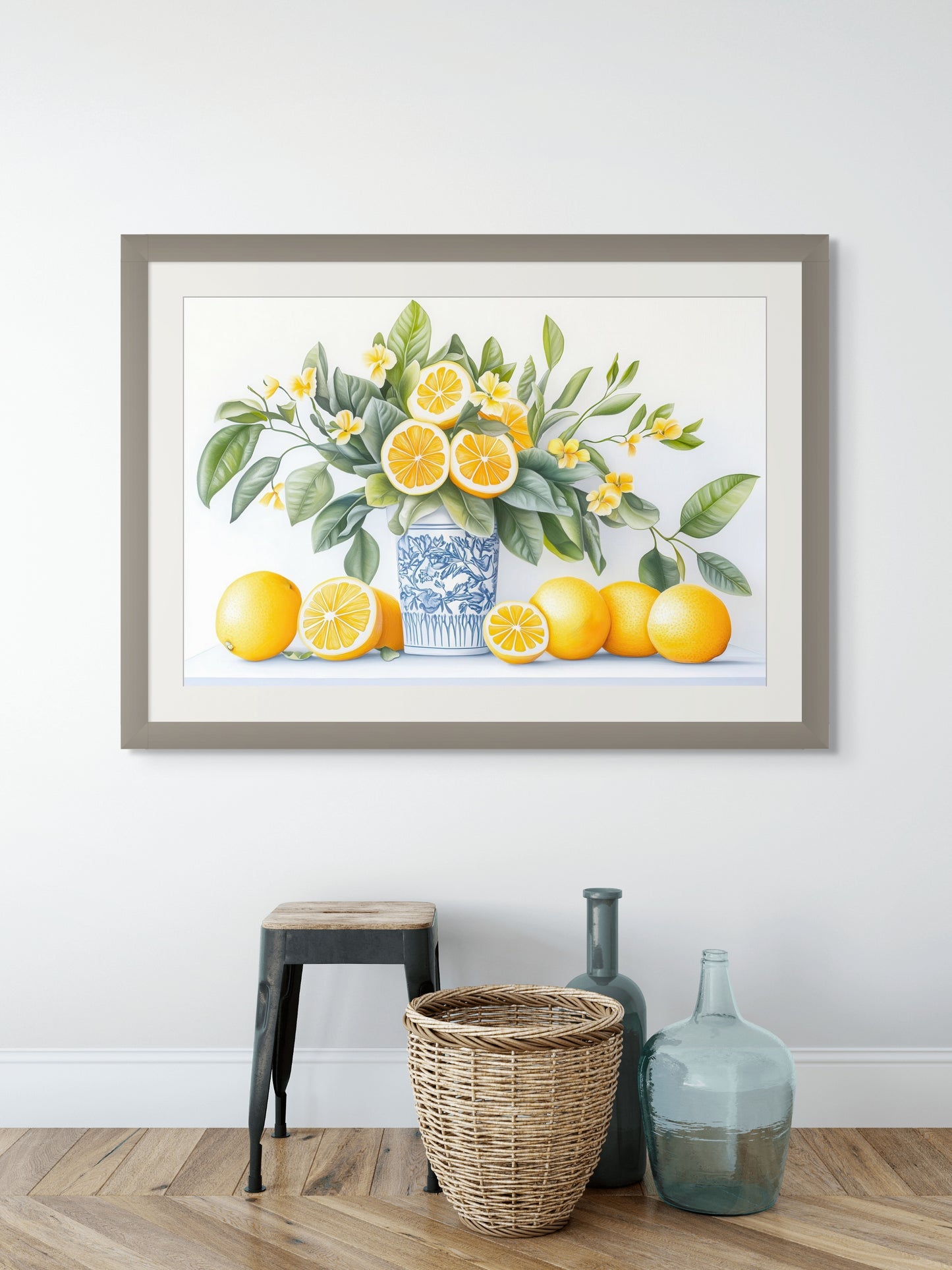 Chinoiserie Lemons Art Print