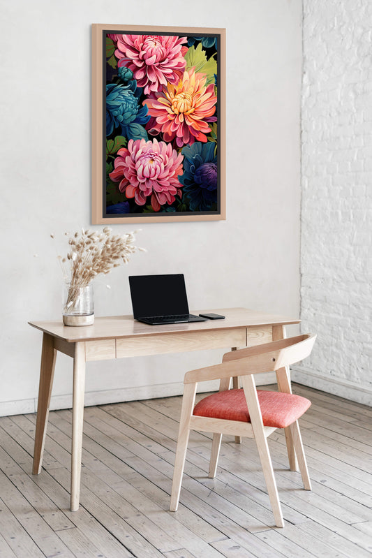 Dancing Dahlias Wall Art Print