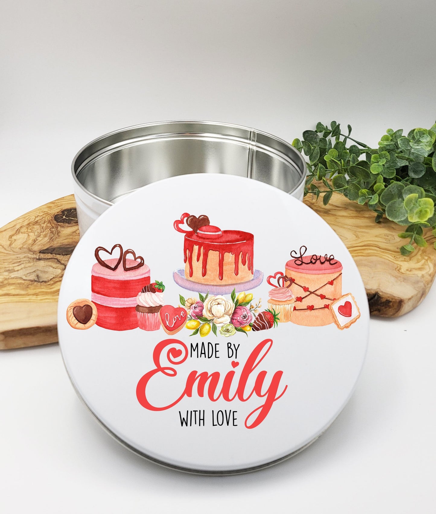 Made By With Love Personalized Cookie Tin