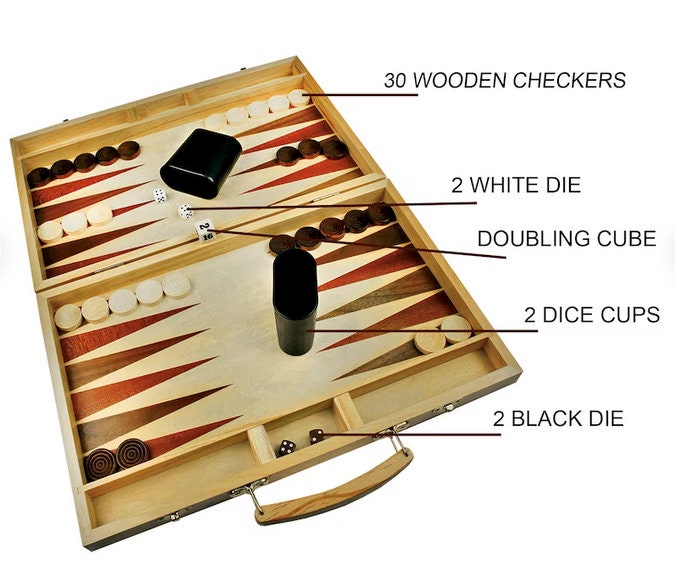 Mr. and Mrs. Personalized Wedding Backgammon Set