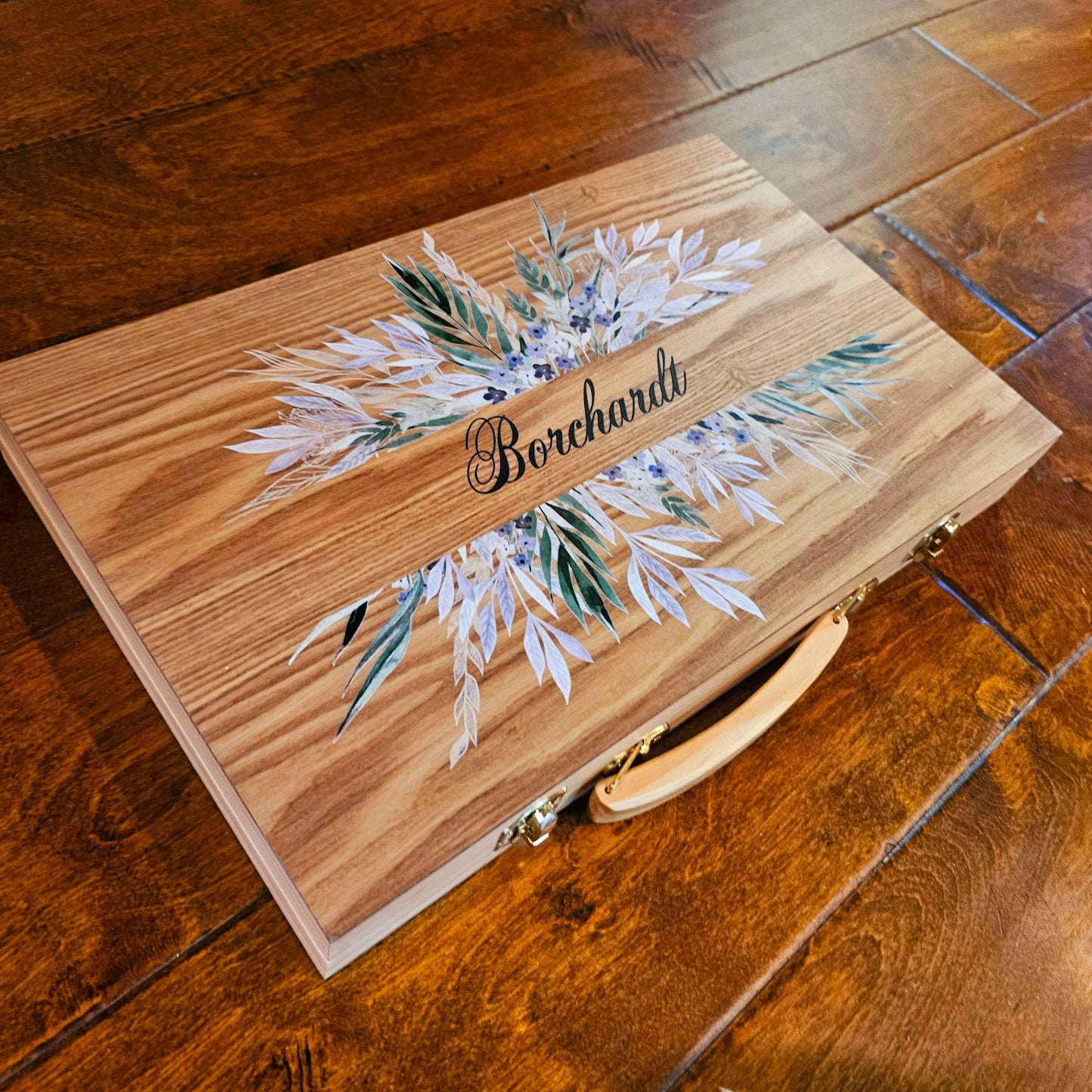 Mr. and Mrs. Personalized Wedding Backgammon Set