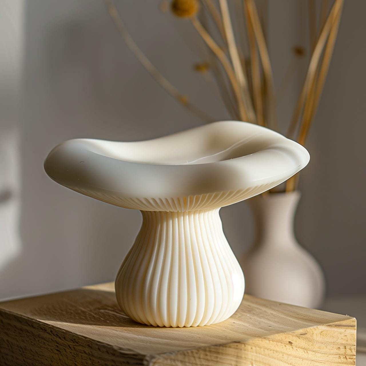 Mushroom Soap Dish, 3D Printed, Eco-Friendly